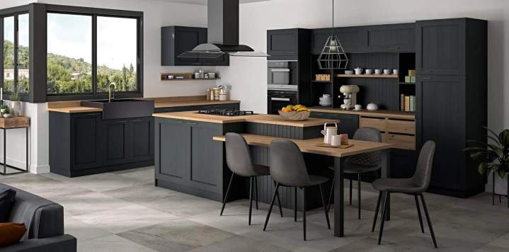 Mobilier de cuisine contemporain sur mesure à Dole